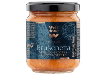 Tomātu un rikotas siera smēriņš WELL DONE PREMIUM 190 g