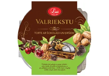 Torte valriekstu ar ķiršiem LĀČI 480g