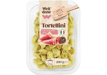 Tortellini ar kūpinātu šķiņķi WELL DONE 200g