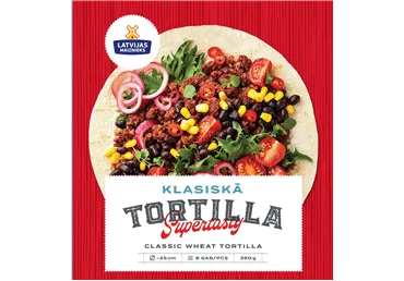 Tortilja Klasiskā kviešu LATVIJAS MAIZNIEKS 360g