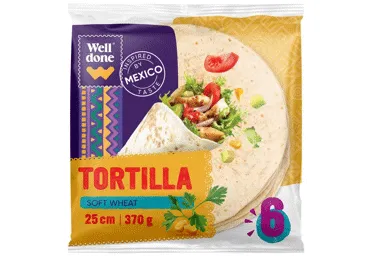 Tortiljas WELL DONE 6gab. 370g
