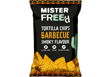 Tortillas čipsi MISTER FREE`D BBQ garšu 135g