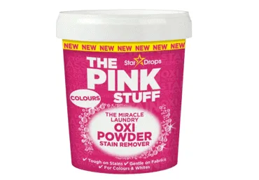 Traipu tīrīšanas pulveris THE PINK STUFF krāsainai veļai 1kg