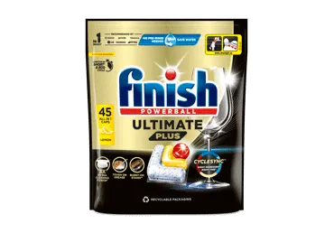 Trauku mazgājamās mašīnas kapsulas FINISH Ultimate Lemon 45gb