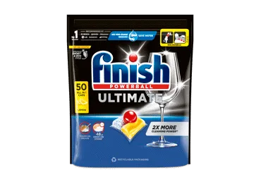 Trauku mazgājamās mašīnas kapsulas FINISH Ultimate Lemon 50gb