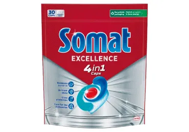 Trauku mazgājamās mašīnas kapsulas SOMAT Excellence 4in1 30gab