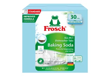Trauku mazgājamās mašīnas tabletes FROSCH Allin1 Soda 30gab.