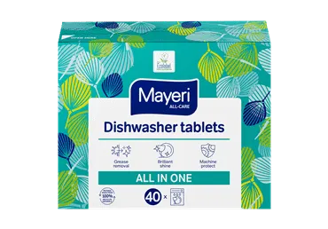 Trauku mazgājamās mašīnas tabletes MAYERI All in 1 40 m.r.