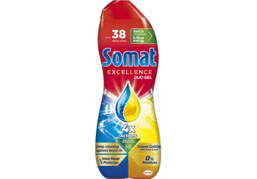 Trauku mazgājamās mašīnas želeja SOMAT Lemon 38m.r.684ml