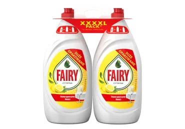 Trauku mazgāšanas līdzeklis FAIRY Lemon 2x1350ml