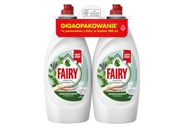 Trauku mazgāšanas līdzeklis FAIRY Tea Tree&Mint 2x900ml