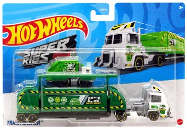 Rotaļu treileris ar mašīnu HOT WHEELS