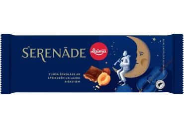 Šokolādes tāfele Serenāde tumšā ar apr.un lazdu riekst. 190g