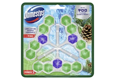 Tualetes atsvaidzinātājs DOMESTOS Power 5 Pine 3x50g