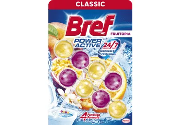 Tualetes bloki BREF Power Aktiv Fruitopia 2x50g