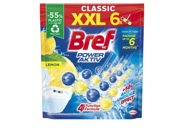 Tualetes bloks BREF PA Lemon 6x50g