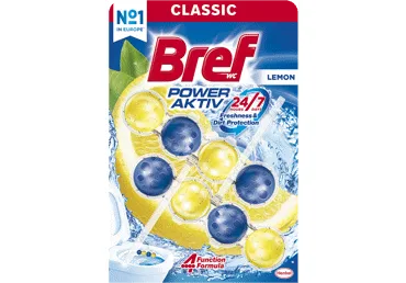 Tualetes bloks BREF Power Active Lemon 2x50g