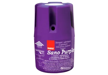 Tualetes bloks skalošanas tvertnei SANO violet 150g