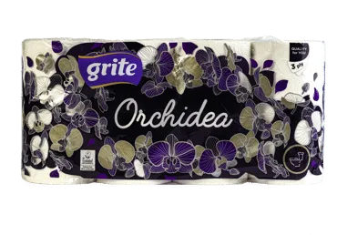 Tualetes papīrs GRITE Orchidea 3k. 8r.