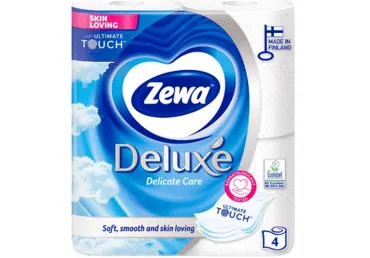 Tual.papīrs ZEWA Deluxe Del.Care 3k.4r.