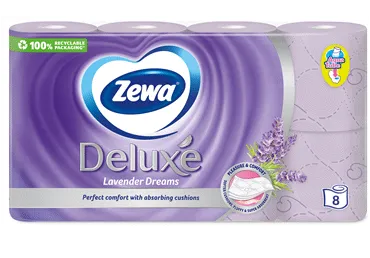 Tual.papīrs ZEWA Deluxe Lavender 3k. 8r.