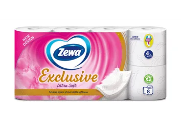 Tual.papīrs ZEWA Exclusive Ultra..4k.8r.
