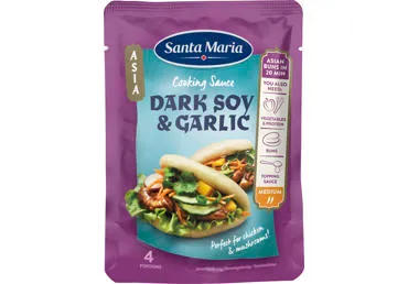 Tumšā sojas ķiploku mērce SANTA MARIA 100g