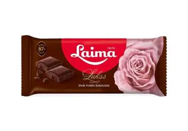 Tumšā šokolāde Lukss 87% LAIMA 90g