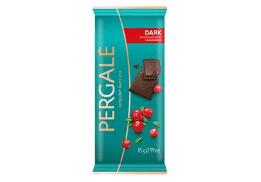 Tumšā šokolāde PERGALE ar dzērvenēm 85g