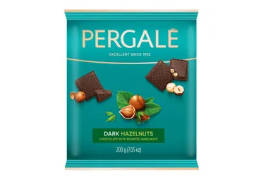 Tumšā šokolāde PERGALE ar riekstiem 200g