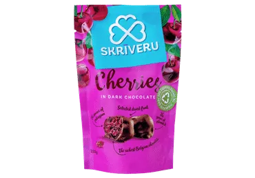 Ķirši tumšajā šokolādē 110g, Skrīveru