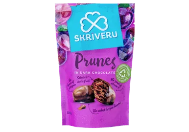 Plūmes Skrīveru tumšajā šokolādē 110g