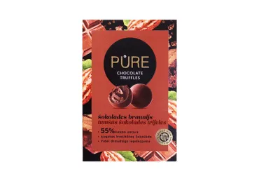 Tumšās šokolādes trifeles ar šokolādes braunija krēma 148g