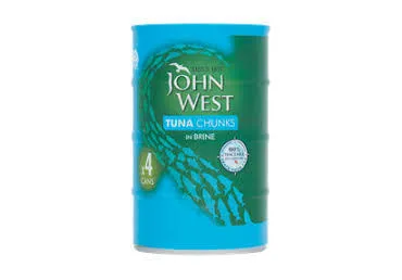 Tunzivs gabaliņi saulespuķu eļļā JOHN WEST 4x145g