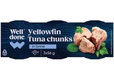 Tunzivs gabaliņi sava sulā WELL DONE 3x52g