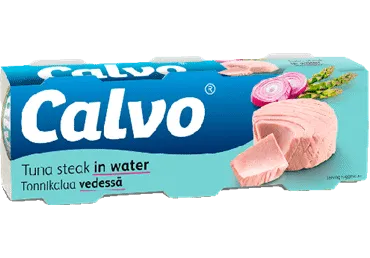 Tunča steiks savā sulā Calvo 3x80g