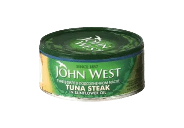 Tunča steiks JOHN WEST, saulespuķu eļļā, 160g