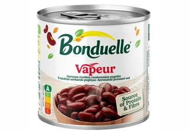 Tvaicētas sarkanās pupiņas BONDUELLE Vapeur 310g