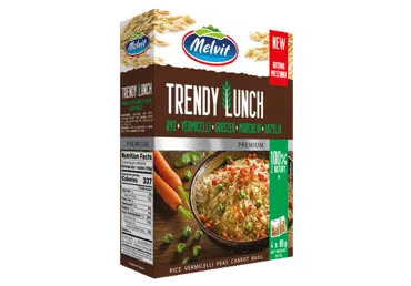 Tvaicēti rīsi MELVIT Trendy Lunch 4x80g