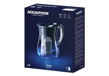 Ūdens filtra krūze AQUAPHOR Lyon A5 melna