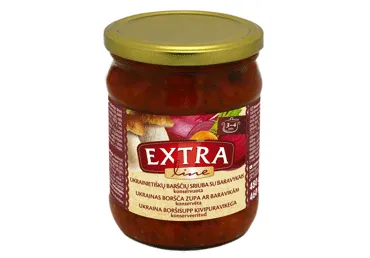 Ukraiņu boršča zupa ar baravikām EXTRA LINE 480g