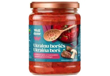 Ukraiņu borščs ar gaļu WELL DONE 480g