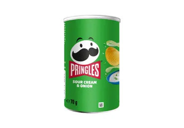 Uzkoda PRINGLES ar skābā krējuma un sīpolu garšu 70g