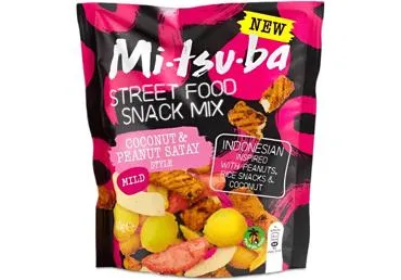 Uzkodu Mix MITSUBA kokosriekstu un zemesriekstu 140g