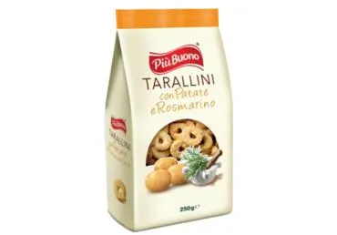 Uzkoda Taralli kartupeļu un rozmarīna PIU BUONO 250g