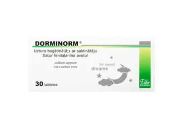 Uztura bagātinātājs DORMINORM saldiem sapņiem 30gab.