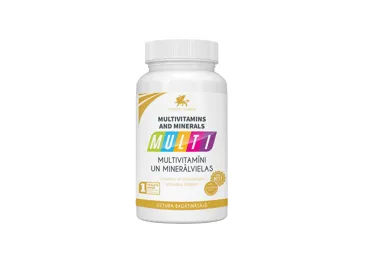 Uztura bagātinātājs PHARMA MARKET Multivitamīni un minerālvielas 30kap.