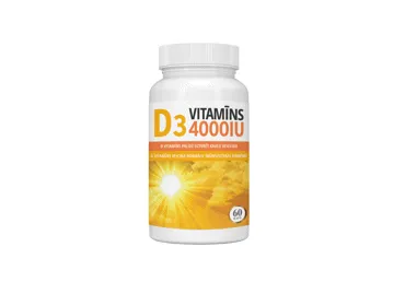 Uztura bagātinātājs Vitamīns D3, 60 kaspulas