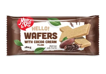 Vafeles MIO&RIO ar kakao krēma pildījumu 180g