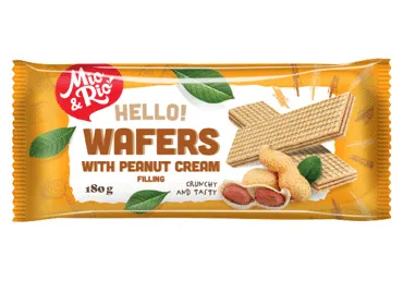 Vafeles MIO&RIO ar zemesriekstu krēma pildījumu 180g